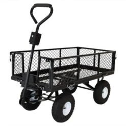 Sunnydaze Decor Sunnydaze Outdoor Lawn And Garden Heavy-Duty Durable Steel Mesh Utility Dump Wagon Cart With Removable Sides -Home Improvement Store GUEST d853f163 da9e 4aee b9a2 f05d7d63f929