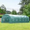 Outsunny 26' X 10' X 7' Walk-In Greenhouse Tunnel, Large Gardening Plant Hot House With 12 Windows And Zipper Doors For Backyard -Home Improvement Store GUEST de6e872a e0e2 4e6a a289 a994c86a28d0