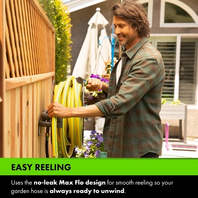 Yard Butler Swivel Hose Reel - Wall Mounted - Heavy Duty Metal Garden Hose Holder With 180 Degree Swivel - ISRWM-180 4 Yard Butler Swivel Hose Reel - Wall Mounted - Heavy Duty Metal Garden Hose Holder With 180 Degree Swivel - ISRWM-180 - Image 2