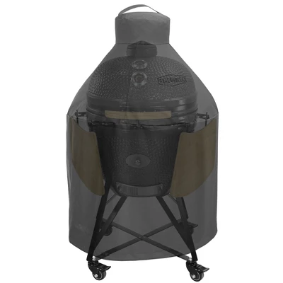 Pure Grill 27-Inch Ceramic Grill Cover For All Large Kamado Charcoal BBQ Grill Brands, Universal Fit Cover - 35" Dia X 45" H 3 Pure Grill 27-Inch Ceramic Grill Cover For All Large Kamado Charcoal BBQ Grill Brands, Universal Fit Cover - 35" Dia X 45" H