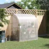 Outsunny 7' X 3' X 7' Outdoor Walk-In Greenhouse, Plant Nursery With Roll-up Windows, PE Cover, And 3 Wire Shelves -Home Improvement Store GUEST e22c7513 6ab1 4c6b 8a4b fe51836652b7