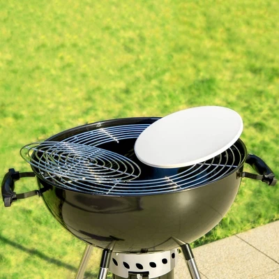 Captiva Designs E02GR013 22" Kettle Charcoal Grill With Pizza Ring And Pizza Stone - Black 7 Captiva Designs E02GR013 22" Kettle Charcoal Grill With Pizza Ring And Pizza Stone - Black - Image 5