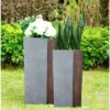 Set Of 2 Kante Lightweight Tall Outdoor Square Concrete Planter Timber Ridge Gray - Rosemead Home & Garden, Inc. 1 Set Of 2 Kante Lightweight Tall Outdoor Square Concrete Planter Timber Ridge Gray - Rosemead Home & Garden, Inc. -Home Improvement Store GUEST e4437590 f158 430c 86e2 ead49b2b4713