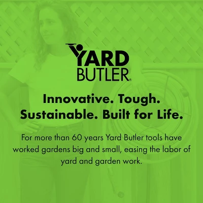 Yard Butler Swivel Hose Reel - Wall Mounted - Heavy Duty Metal Garden Hose Holder With 180 Degree Swivel - ISRWM-180 8 Yard Butler Swivel Hose Reel - Wall Mounted - Heavy Duty Metal Garden Hose Holder With 180 Degree Swivel - ISRWM-180 - Image 6