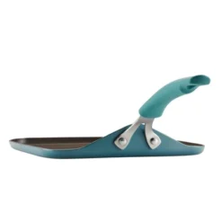 Rachael Ray Cook + Create Aluminum Nonstick Square Stovetop Griddle Pan 11" Agave Blue -Home Improvement Store GUEST e6a57c61 c239 4db2 b54c b1b4dd245af5