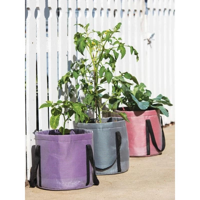 Gardener's Supply Company Reinforced Colorful Grow Bag, 12" X 11" - Purple 3 Gardener's Supply Company Reinforced Colorful Grow Bag, 12" X 11" - Purple