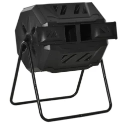 Outsunny Tumbling Compost Bin Outdoor 360° Dual Chamber Rotating Composter 43 Gallon -Home Improvement Store GUEST e9ba81bc 3c85 4885 9ab5 f77727a1b2b3