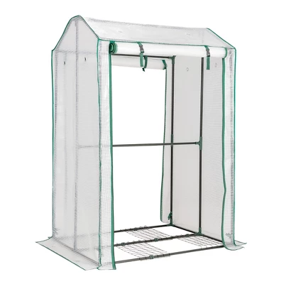 Costway 39'' X 32'' X 59'' Walk-in Garden Greenhouse Warm House For Plant Growing 11 Costway 39'' X 32'' X 59'' Walk-in Garden Greenhouse Warm House For Plant Growing - Image 9