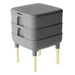 FCMP Outdoor The Essential Living Worm Composter 6 Gallon Resin Composting Bin System Indoor Modern Compost Storage W/2 Trays For Garden & Home -Home Improvement Store GUEST ec033399 7390 4bc3 bdfb b25f51868082