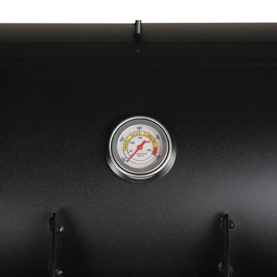 Captiva Designs E02GR006 Offset Charcoal Smoker - Black 8 Captiva Designs E02GR006 Offset Charcoal Smoker - Black - Image 6