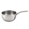 BergHOFF Belly Shape 18/10 Stainless Steel Sauce Pan With Glass Lid
