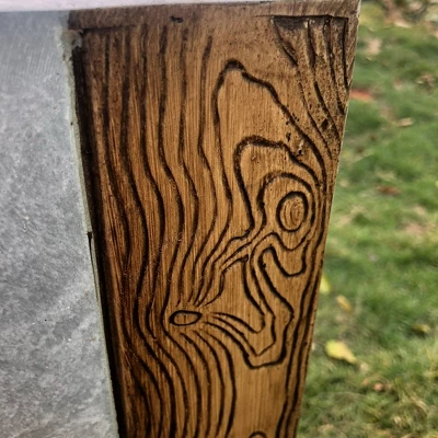 Set Of 2 Kante Lightweight Tall Outdoor Square Concrete Planter Timber Ridge Gray - Rosemead Home & Garden, Inc. 5 Set Of 2 Kante Lightweight Tall Outdoor Square Concrete Planter Timber Ridge Gray - Rosemead Home & Garden, Inc. - Image 3