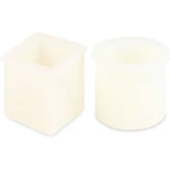 Bright Creations 2 Packs Silicone Epoxy Resin Cup Molder For DIY Crafts, Cylinders And Squares, 3.45 Inches