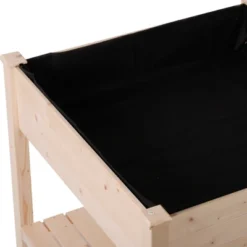 Outsunny 36'' X 36'' Raised Garden Bed With Storage Shelf, 2 Tiers Elevated Wooden Planter Box Stand For Vegetable Flower Herb, Patio And Balcony -Home Improvement Store GUEST efdf5705 c618 48e7 87a2 f3105de2f62a