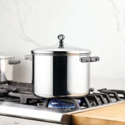 Farberware Classic Series 8qt Stainless Steel Stockpot With Lid Silver -Home Improvement Store GUEST f4246f5b bf14 4ef3 b773 8afd64c09a90