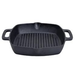 Bruntmor 10" Square Cast Iron Grill Pan - Black -Home Improvement Store GUEST f645f2e3 ba38 410e 8b2c 71066d9814ba