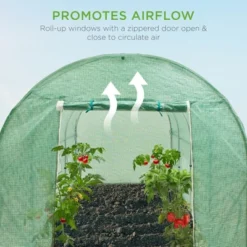 Best Choice Products 15x7x7ft Walk-In Greenhouse Tunnel, Garden Accessory Tent W/ 8 Roll-Up Windows, Zippered Door -Home Improvement Store GUEST f65e6754 1773 45b6 8c86 b74bc9434177