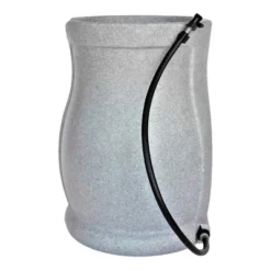 FCMP Outdoor Catalina 45 Gallon Rain Barrel, Water Rain Catcher Barrel With Flat Back For Watering Outdoor Plants, Gardens, Landscapes, Light Granite -Home Improvement Store GUEST f95c8553 ca44 458c 8063 6f0d2de597f0