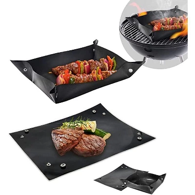 Grand Fusion Leakproof BBQ Grill Mat - 2 Pack 3 Grand Fusion Leakproof BBQ Grill Mat - 2 Pack