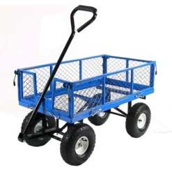 Sunnydaze Decor Sunnydaze Outdoor Lawn And Garden Heavy-Duty Steel Utility Cart With Removable Sides And Weather-Resistant Polyester Liner -Home Improvement Store GUEST ff3b8e74 eb60 4464 bee6 da741929d3a6